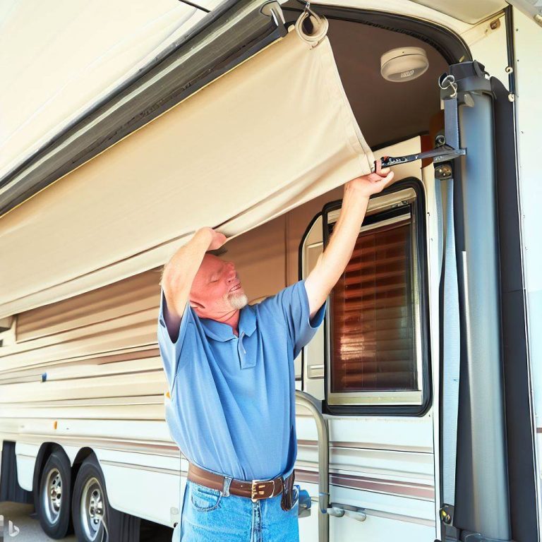 RV Slide-Out Awning Maintenance: Preventing Tears and Damage